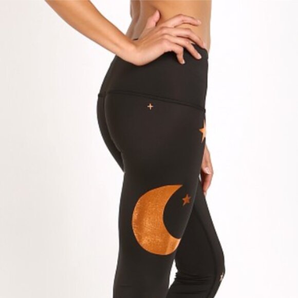 Brand New Teeki Goddess Moon and Stars Yoga Capri Legging - Picture 2 of 12